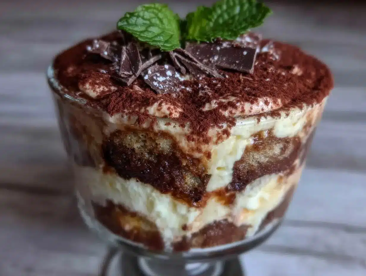 Schoko-Espresso Tiramisu: 3 Zutaten, Günstig & Ohne Backen 4 Schoko-Espresso Tiramisu preparation steps
