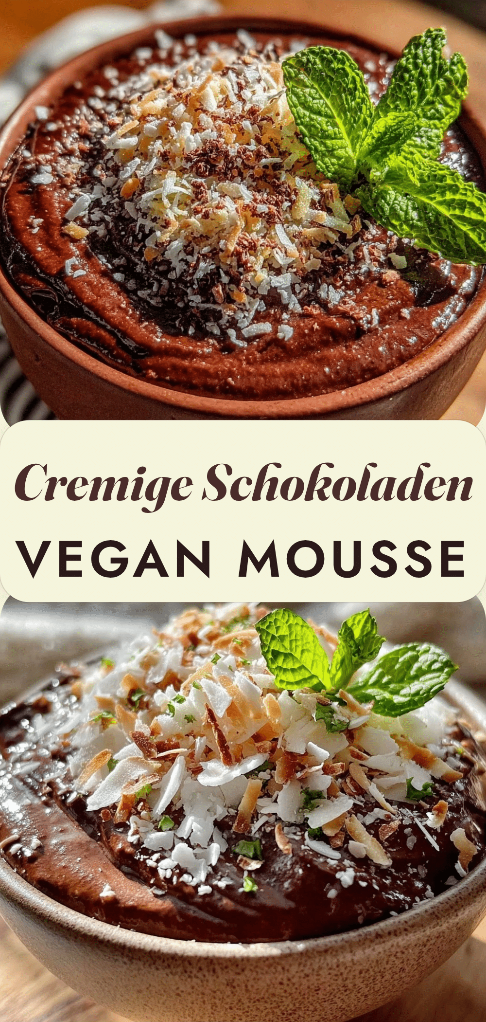 Vegan Schokoladen-Avocado Mousse: Billig & Einfach 5 vegane Schokoladen-Avocado Mousse recipe